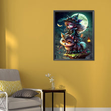 Load image into Gallery viewer, AB Diamond Painting - Full Round - Fantasy witches and beasts (40*50CM)
