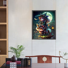 Load image into Gallery viewer, AB Diamond Painting - Full Round - Fantasy witches and beasts (40*50CM)
