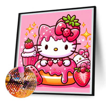 Load image into Gallery viewer, Diamond Painting - Full Round - strawberry hello kitty (30*30CM)
