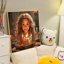 Load image into Gallery viewer, Diamond Painting - Full Round - Cake little girl (40*40CM)
