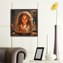 Load image into Gallery viewer, Diamond Painting - Full Round - Cake little girl (40*40CM)
