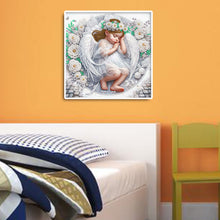 Load image into Gallery viewer, Diamond Painting - Partial Special Shaped - angel child (30*30CM)
