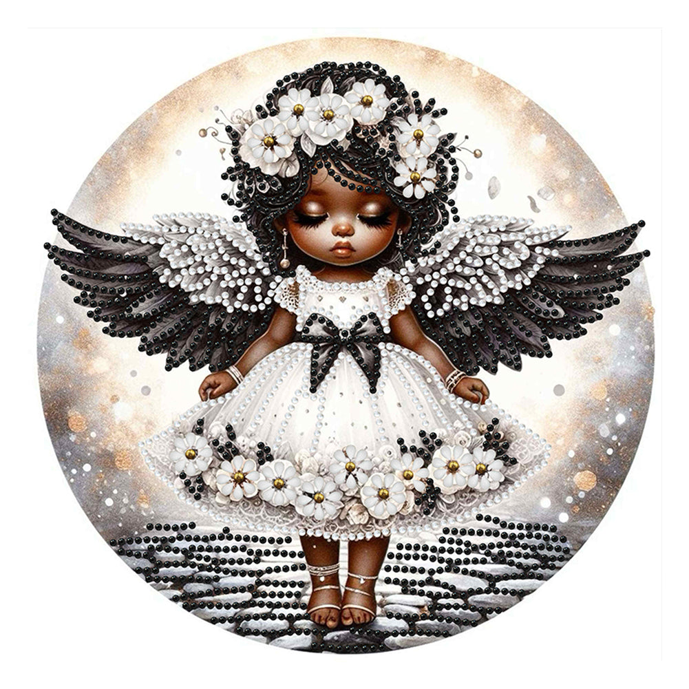 Diamond Painting - Partial Special Shaped - angel child (30*30CM)