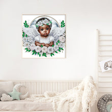 Load image into Gallery viewer, Diamond Painting - Partial Special Shaped - angel child (30*30CM)
