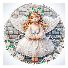 Load image into Gallery viewer, Diamond Painting - Partial Special Shaped - angel child (30*30CM)
