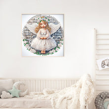 Load image into Gallery viewer, Diamond Painting - Partial Special Shaped - angel child (30*30CM)
