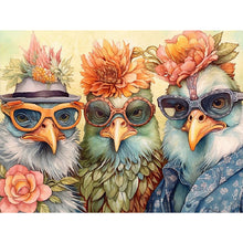 Load image into Gallery viewer, Diamond Painting - Full Round - funny chicken (40*30CM)
