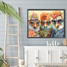 Load image into Gallery viewer, Diamond Painting - Full Round - funny chicken (40*30CM)
