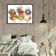 Load image into Gallery viewer, Diamond Painting - Full Round - funny chicken (40*30CM)
