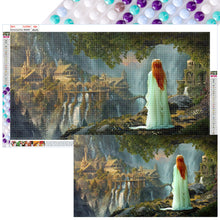 Load image into Gallery viewer, Diamond Painting - Full Round - castle and princess (70*40CM)
