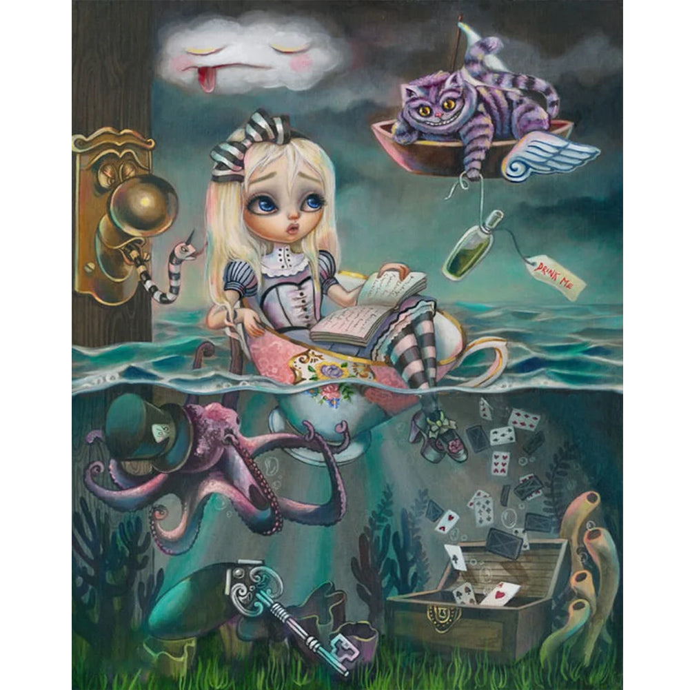 Diamond Painting - Full Round - Alice in Wonderland (40*50CM)