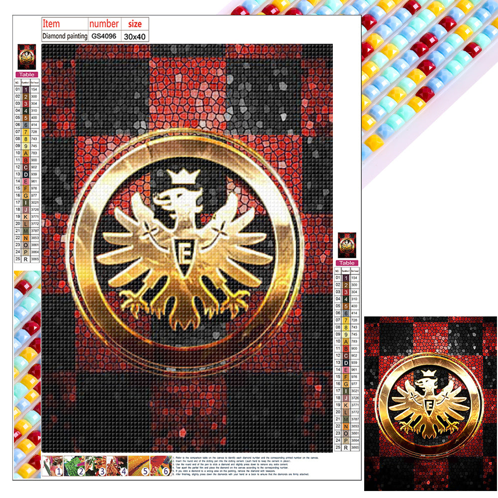 Diamond Painting - Full Square - frankfurt logo (30*40CM)