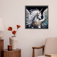 Load image into Gallery viewer, Diamond Painting - Full Round - Unicorn with wings (30*30CM)

