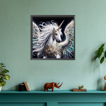 Load image into Gallery viewer, Diamond Painting - Full Round - Unicorn with wings (30*30CM)
