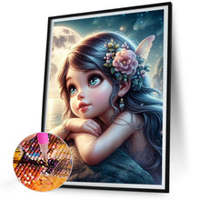 Load image into Gallery viewer, Diamond Painting - Full Round - Cartoon girl with big eyes (30*40CM)
