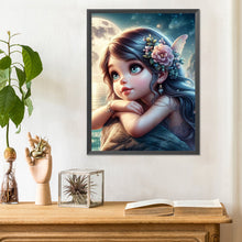 Load image into Gallery viewer, Diamond Painting - Full Round - Cartoon girl with big eyes (30*40CM)
