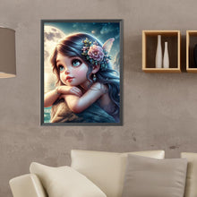 Load image into Gallery viewer, Diamond Painting - Full Round - Cartoon girl with big eyes (30*40CM)
