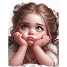 Load image into Gallery viewer, Diamond Painting - Full Round - Cartoon girl with big eyes (30*40CM)
