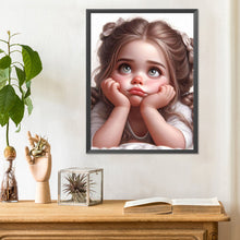 Load image into Gallery viewer, Diamond Painting - Full Round - Cartoon girl with big eyes (30*40CM)
