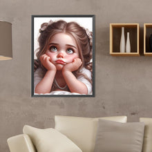 Load image into Gallery viewer, Diamond Painting - Full Round - Cartoon girl with big eyes (30*40CM)
