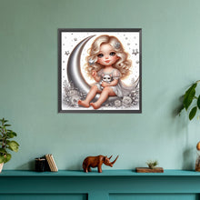 Load image into Gallery viewer, Diamond Painting - Full Round - angel girl (30*30CM)
