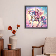 Load image into Gallery viewer, Diamond Painting - Full Round - angel girl (30*30CM)
