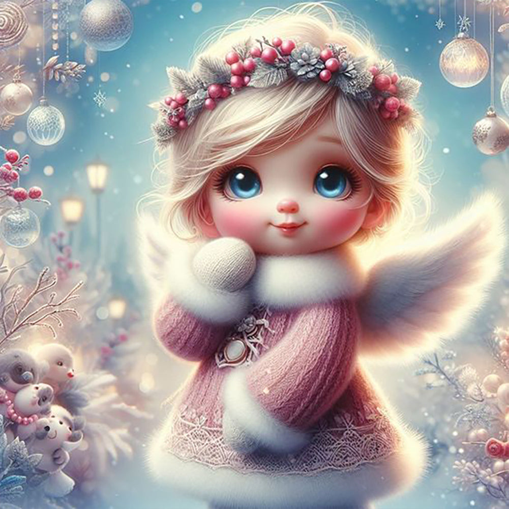 Diamond Painting - Full Round - angel girl (30*30CM)