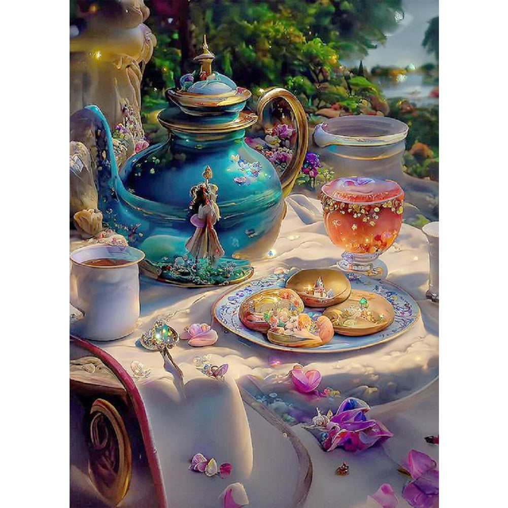 AB Diamond Painting - Full Round - Good time afternoon tea (40*55CM)