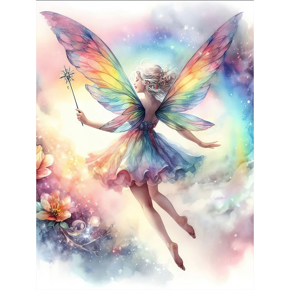 Diamond Painting - Full Round - butterfly fairy (30*40CM)