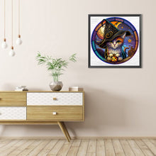 Load image into Gallery viewer, AB Diamond Painting - Full Round - glass art kitten (40*40CM)
