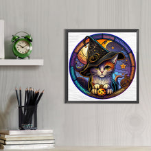 Load image into Gallery viewer, AB Diamond Painting - Full Round - glass art kitten (40*40CM)
