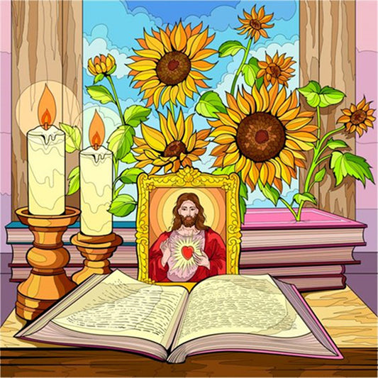 AB Diamond Painting - Full Round - flowers (40*40CM)