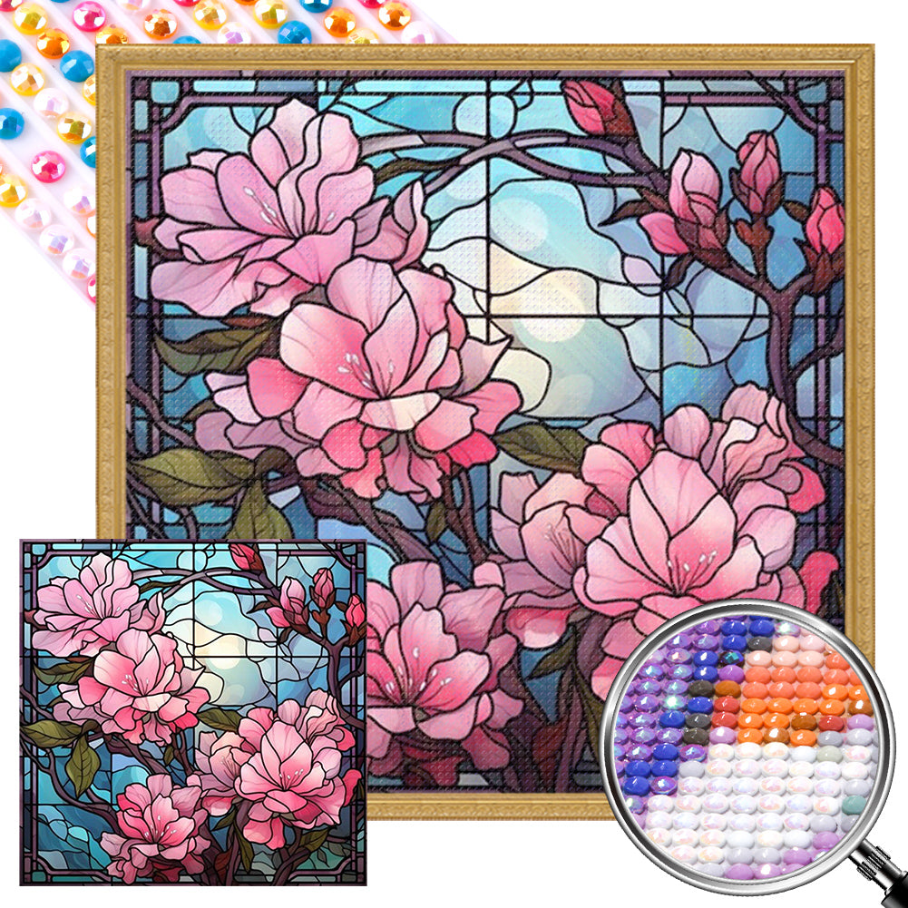 AB Diamond Painting - Full Round - flowers (40*40CM)