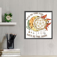 Load image into Gallery viewer, AB Diamond Painting - Full Round - Symbiosis between sun and moon (40*40CM)
