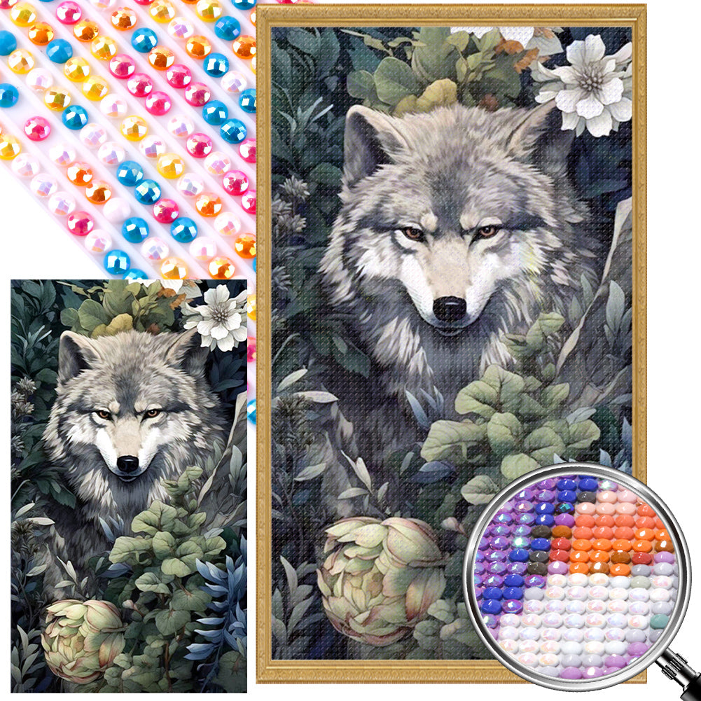 AB Diamond Painting - Full Round - Wolf (40*70CM)