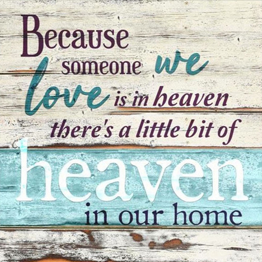 Diamond Painting - Full Round - There is heaven in our home (45*45CM)