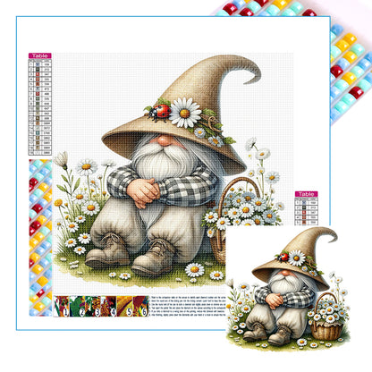 Diamond Painting - Full Square - spring gnome gardener (40*40CM)