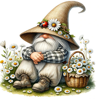 Diamond Painting - Full Square - spring gnome gardener (40*40CM)