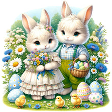 Load image into Gallery viewer, Diamond Painting - Full Square - spring garden rabbit (40*40CM)
