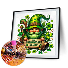 Load image into Gallery viewer, Diamond Painting - Full Square - St. Patrick&#39;s Day Gnome (40*40CM)
