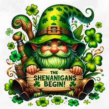 Load image into Gallery viewer, Diamond Painting - Full Square - St. Patrick&#39;s Day Gnome (40*40CM)
