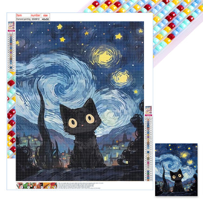 Diamond Painting - Full Square - star cat (40*50CM)