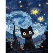Load image into Gallery viewer, Diamond Painting - Full Square - star cat (40*50CM)
