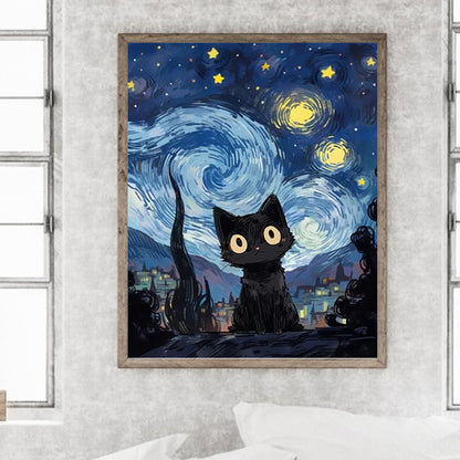 Diamond Painting - Full Square - star cat (40*50CM)