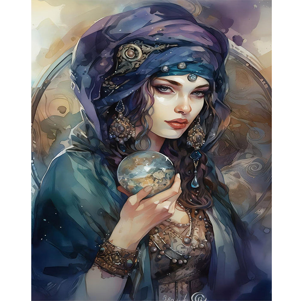 Diamond Painting - Full Round - girl (40*50CM)