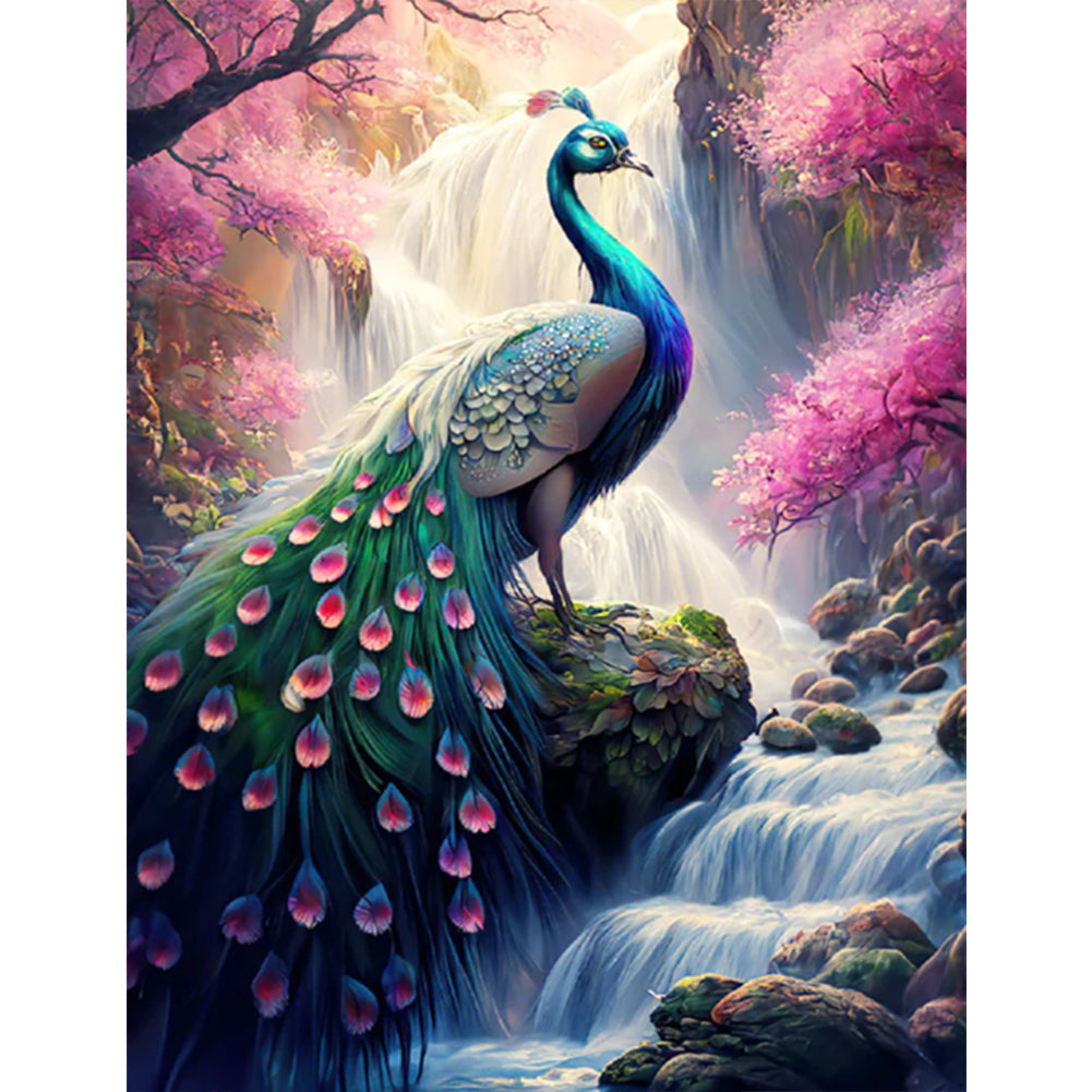 AB Diamond Painting - Full Round - Peacock (50*65CM)