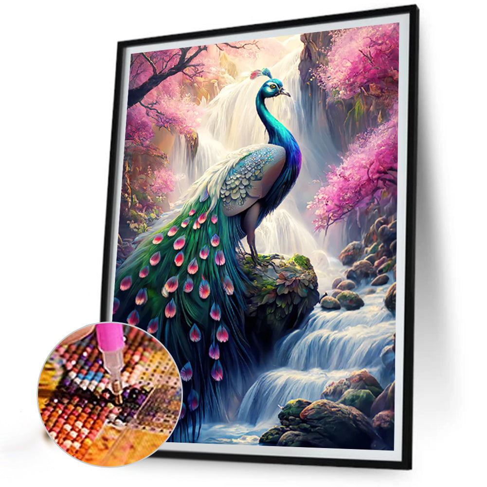 AB Diamond Painting - Full Round - Peacock (50*65CM)