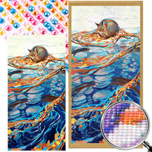 Load image into Gallery viewer, AB Diamond Painting - Full Round - Fox reflection in water (40*80CM)
