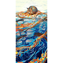 Load image into Gallery viewer, AB Diamond Painting - Full Round - Fox reflection in water (40*80CM)
