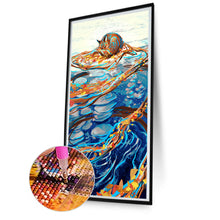 Load image into Gallery viewer, AB Diamond Painting - Full Round - Fox reflection in water (40*80CM)
